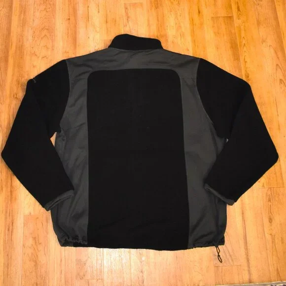 NWT Eddie Bauer Men's Sherpa Full-Zip Fleece Jacket 4XL Black Gray